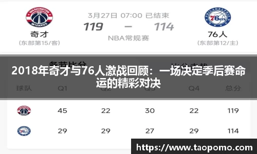 2018年奇才与76人激战回顾：一场决定季后赛命运的精彩对决